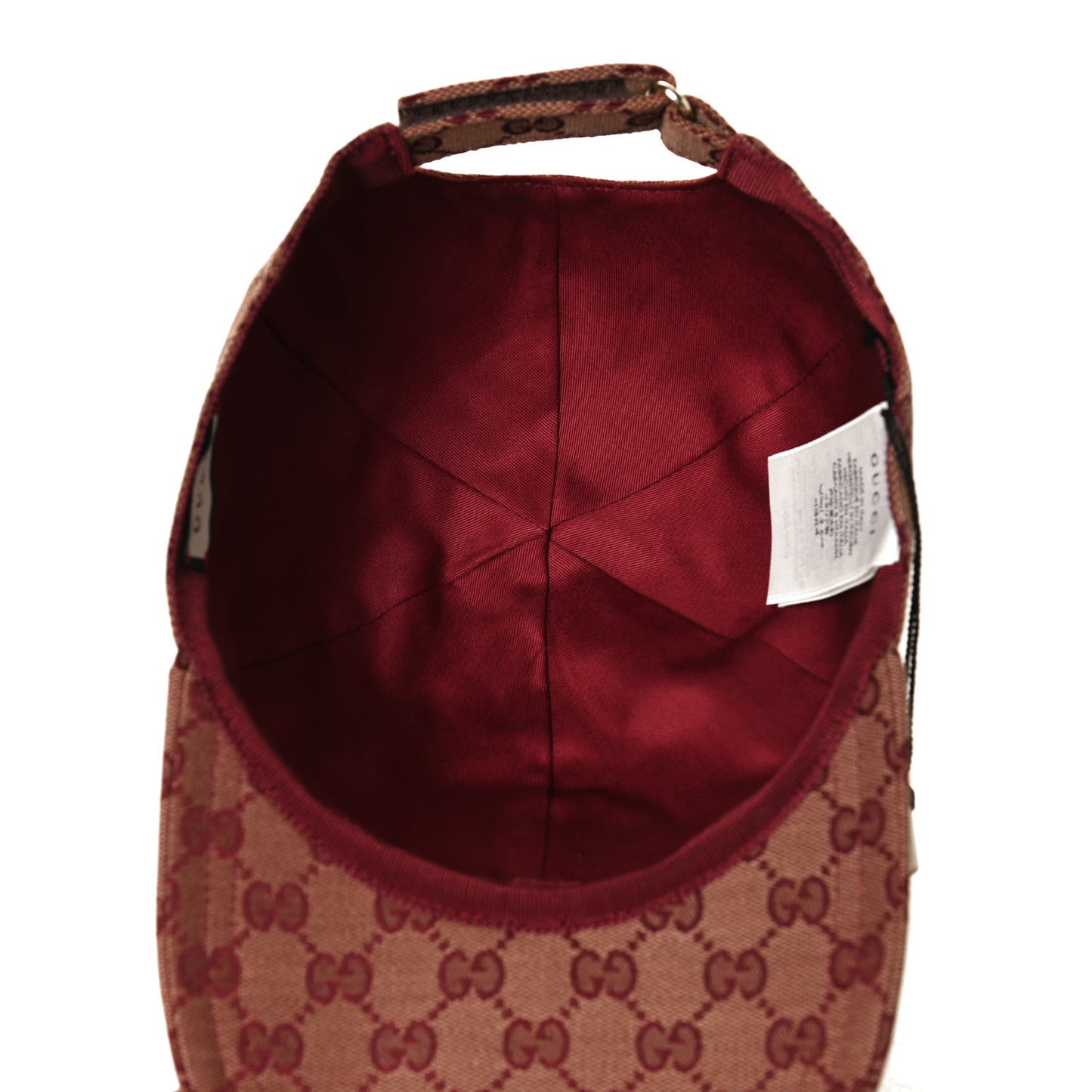 Monogram Textured Dollar Calfskin Zeno Baseball Hat M Camel Bordeaux