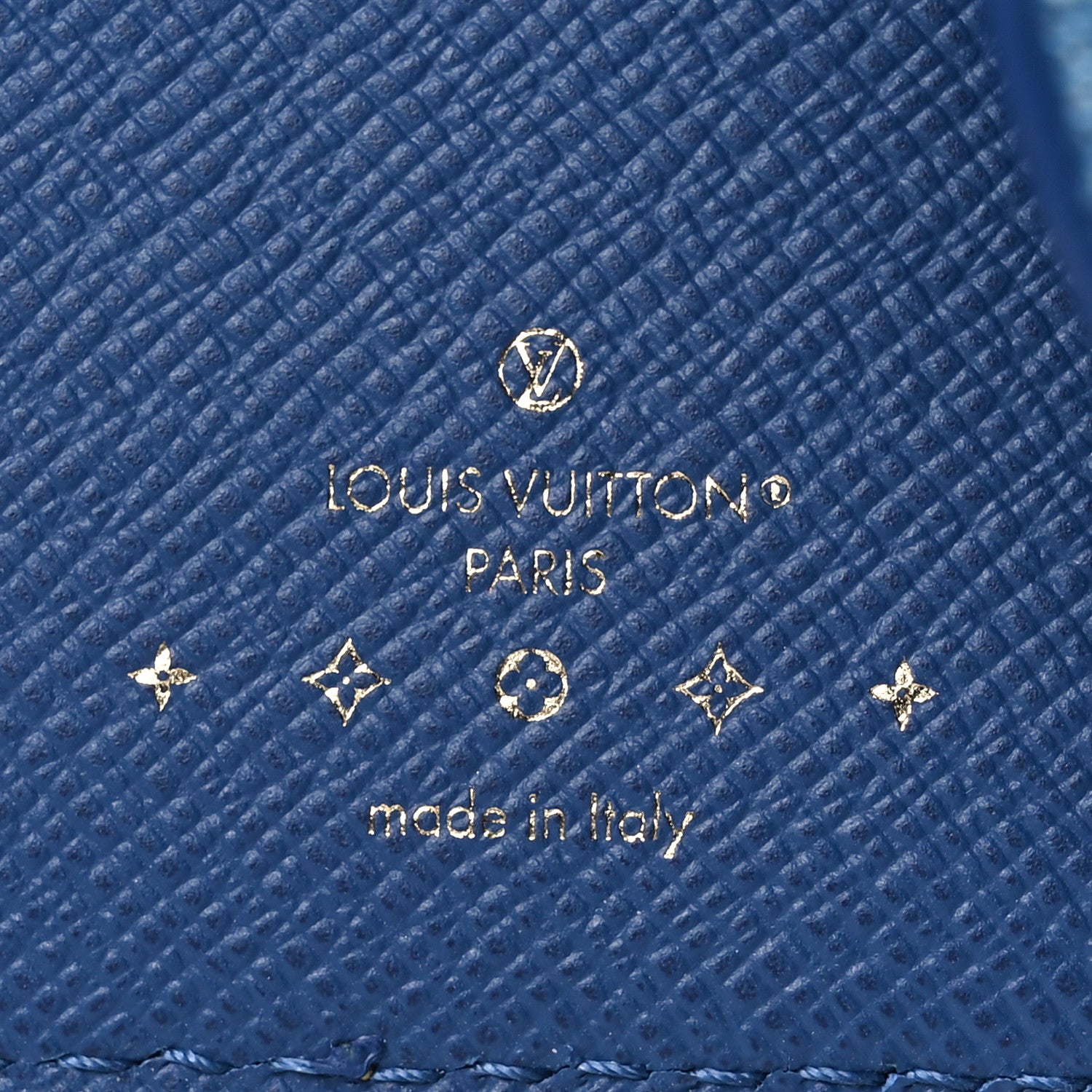 Louis Vuitton Denim Amelia Compact Wallet Blue 6 of 6