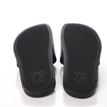 Louis Vuitton Rubber Monogram Eclipse Split Mens Waterfront Mules 13 Black 5 of 11