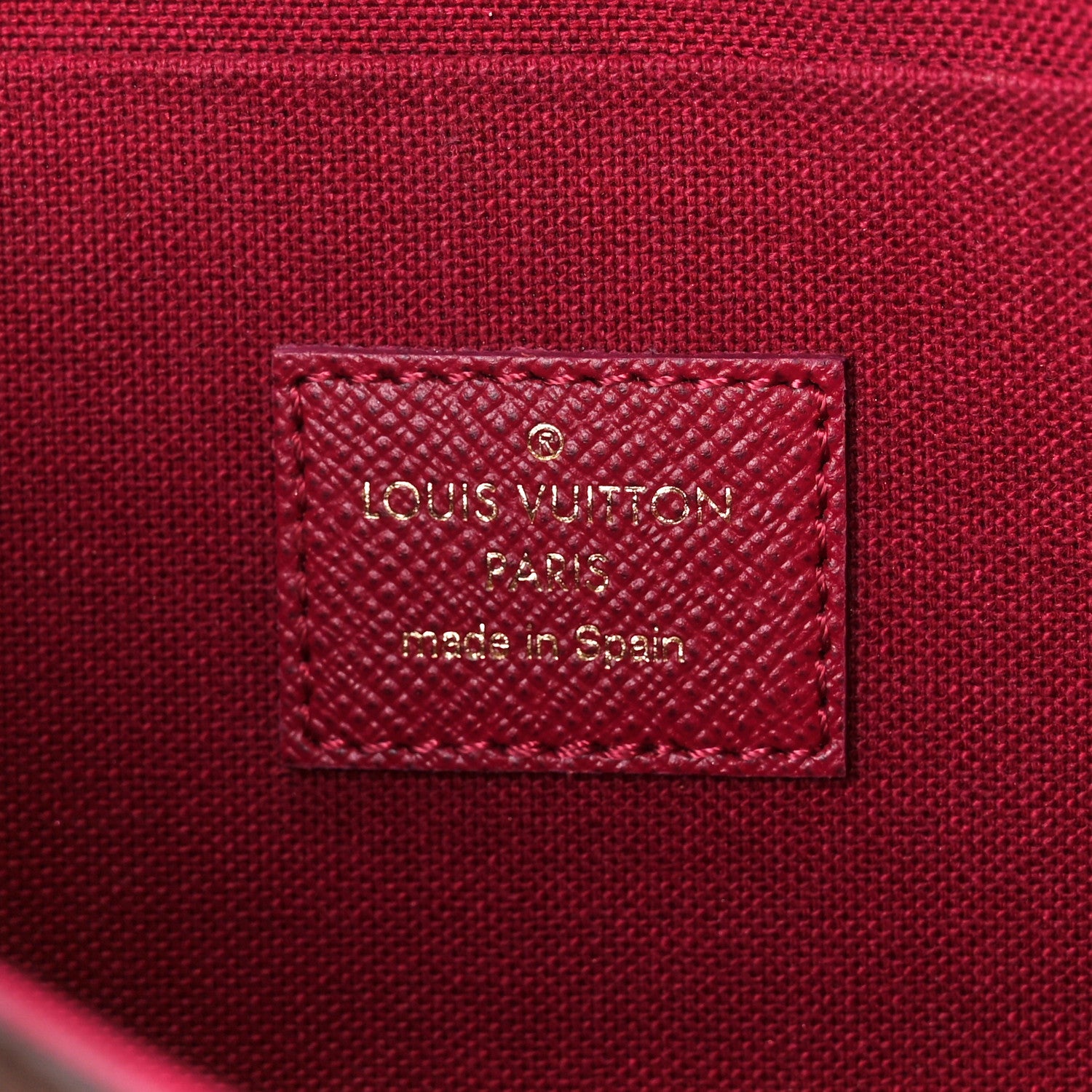 Louis Vuitton Monogram Pochette Felicie Chain Wallet Fuchsia 9 of 15
