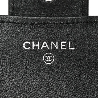 Chanel Lambskin Quilted Compact Flap Wallet So Black 6 of 12