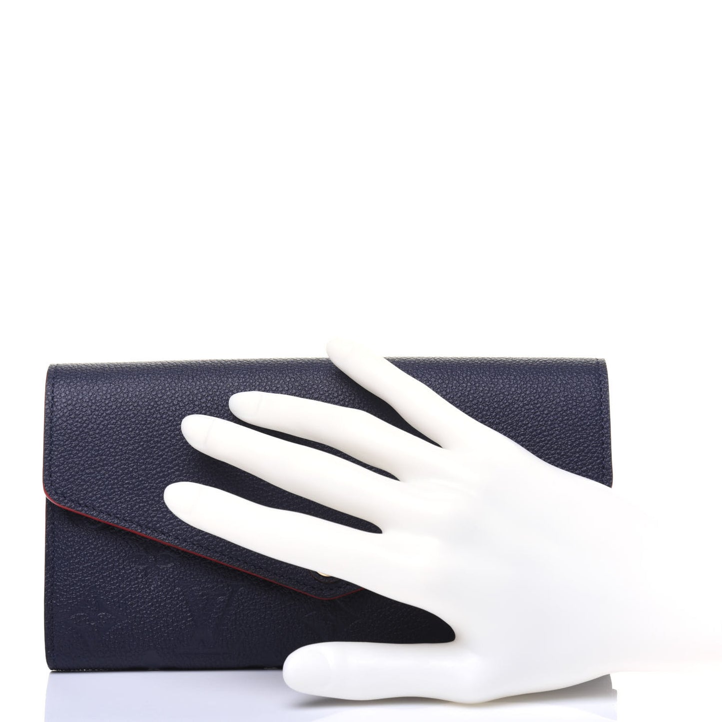 Empreinte Sarah Wallet NM Marine Rouge