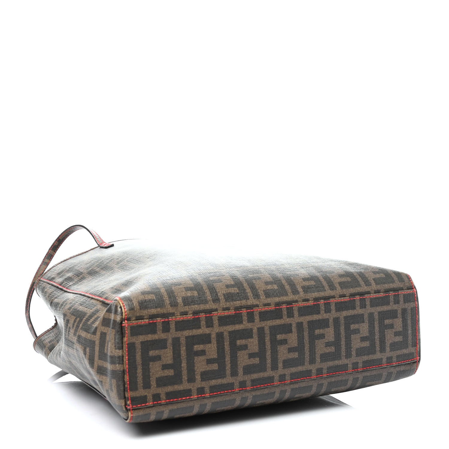 Fendi Zucca Spalmati Shopping Tote Tobacco Fragola 3 of 4