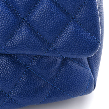 Chanel Caviar Quilted Jumbo Easy Flap Blue 11 of 12