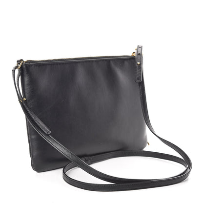 Saint Laurent Calfskin Teen Monogram Crossbody Bag Black 3 of 14