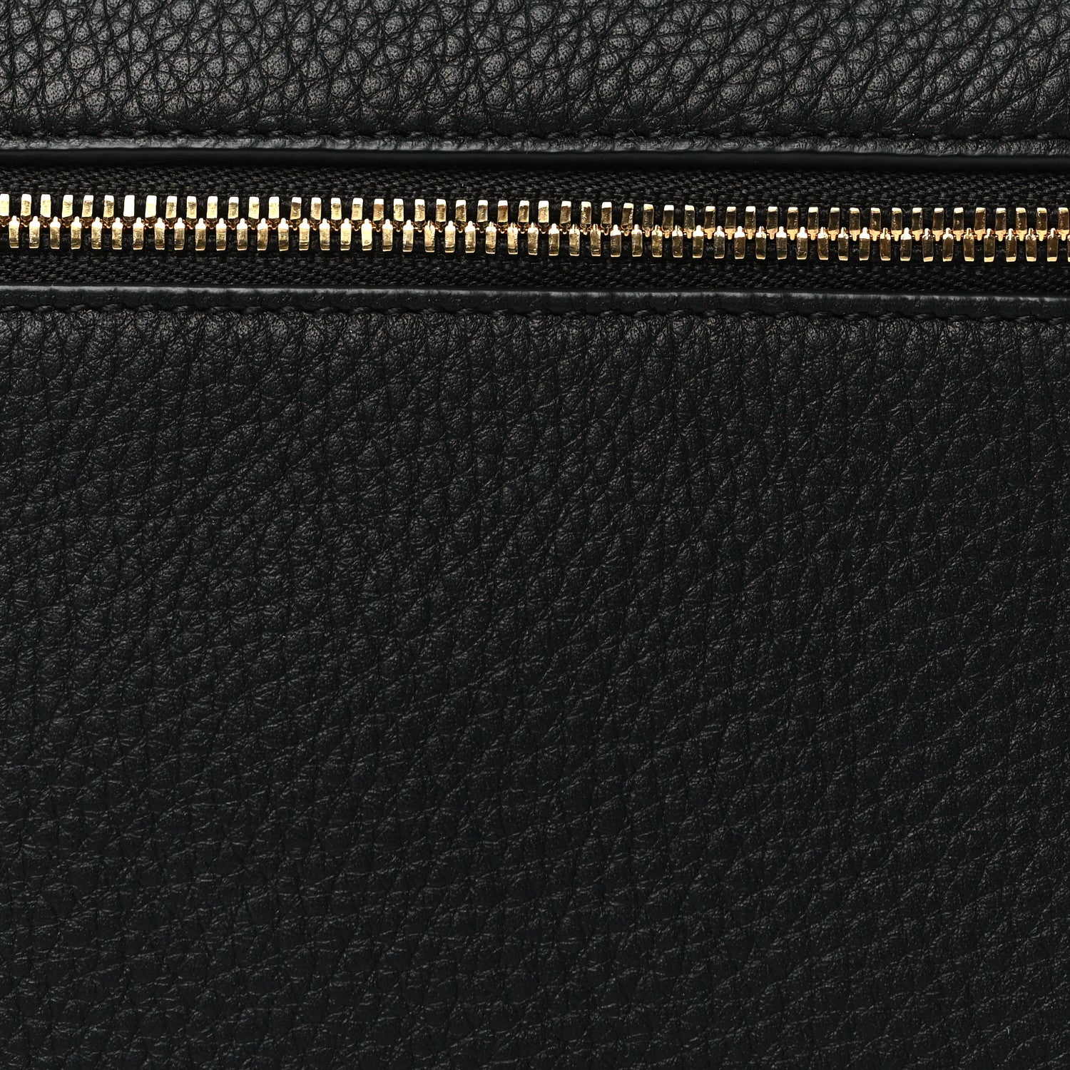 Loro Piana Grained Calfskin L19 Extra Pocket Pouch Black 7 of 10