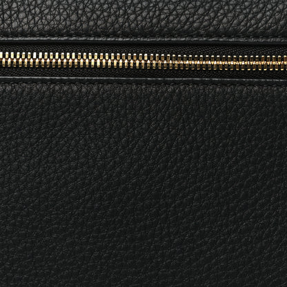 Loro Piana Grained Calfskin L19 Extra Pocket Pouch Black 7 of 10