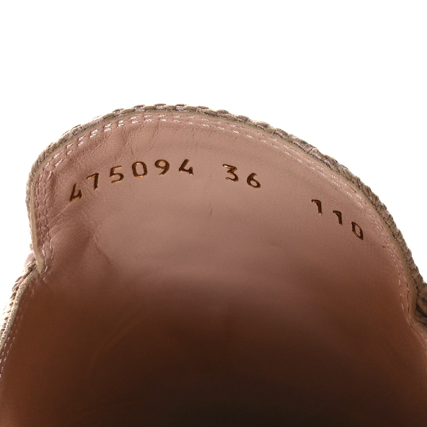 Gucci Monogram Macro GG Nappa Charlotte Womens Princetown Slippers 36 Beige Perfect Pink 8 of 9