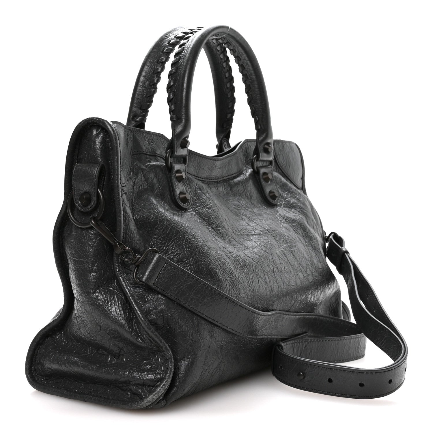 Balenciaga Agneau Arena Classic Hardware Medium Le City Volcanic Rock 3 of 10