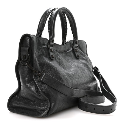 Balenciaga Agneau Arena Classic Hardware Medium Le City Volcanic Rock 3 of 10