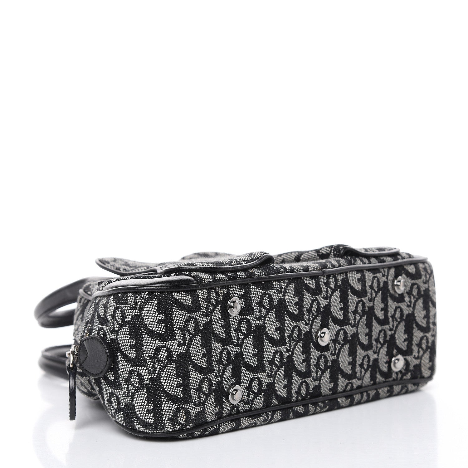 Christian Dior Monogram Mini Saddle Bowler Black 4 of 11