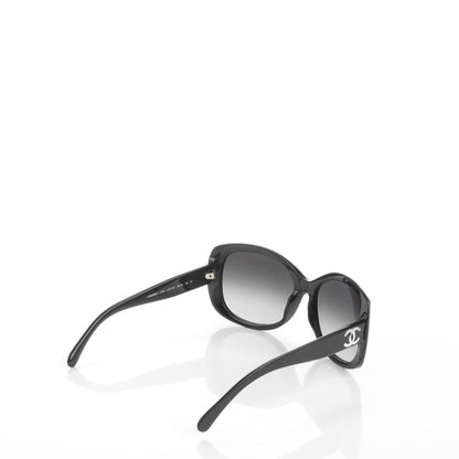 Chanel Resin Crystal CC Sunglasses 5183 Black 3 of 6