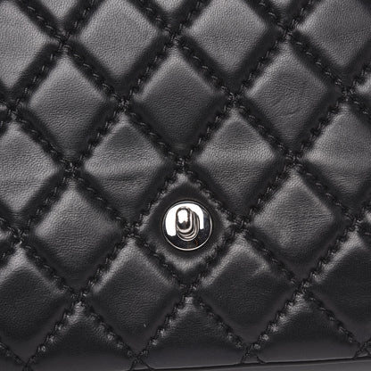 Chanel Lambskin Quilted Jumbo Easy Carry Flap Black 14 of 15