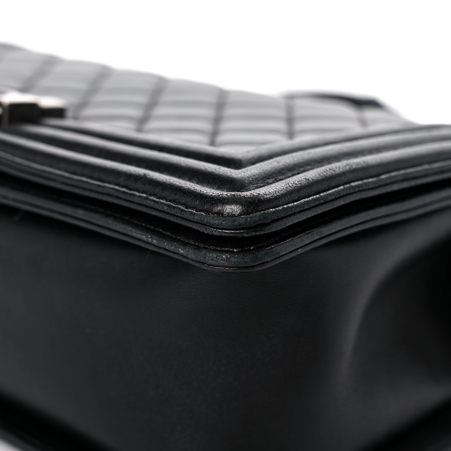 Chanel Lambskin Quilted Medium Boy Flap Black 9 of 18