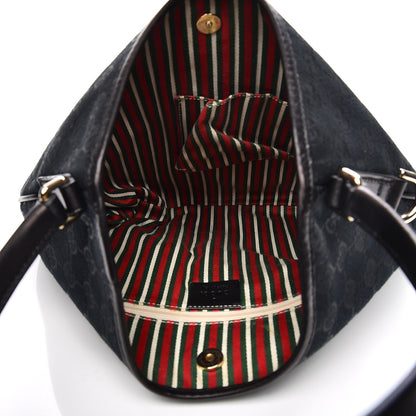 Gucci Monogram Medium New Britt Hobo Black 5 of 9