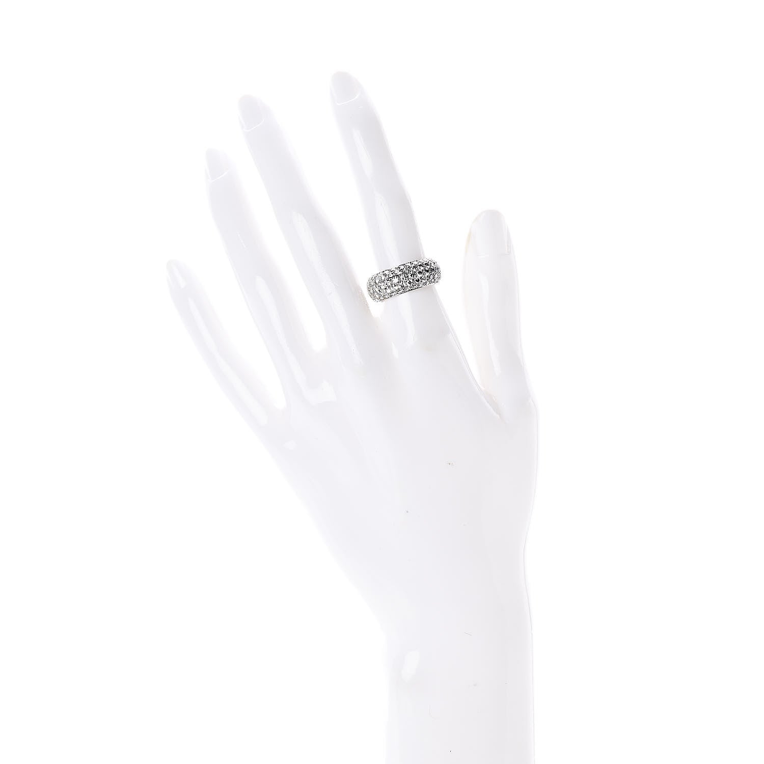 Tiffany Platinum Diamond Five Row Etoile Band Ring 52 6 2 of 5