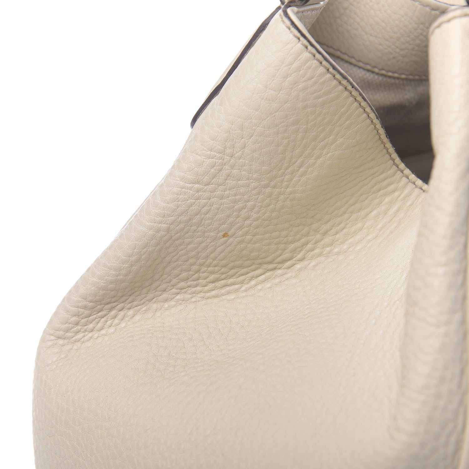 Gucci Pebbled Calfskin Medium Soho Shoulder Bag Off White 15 of 18