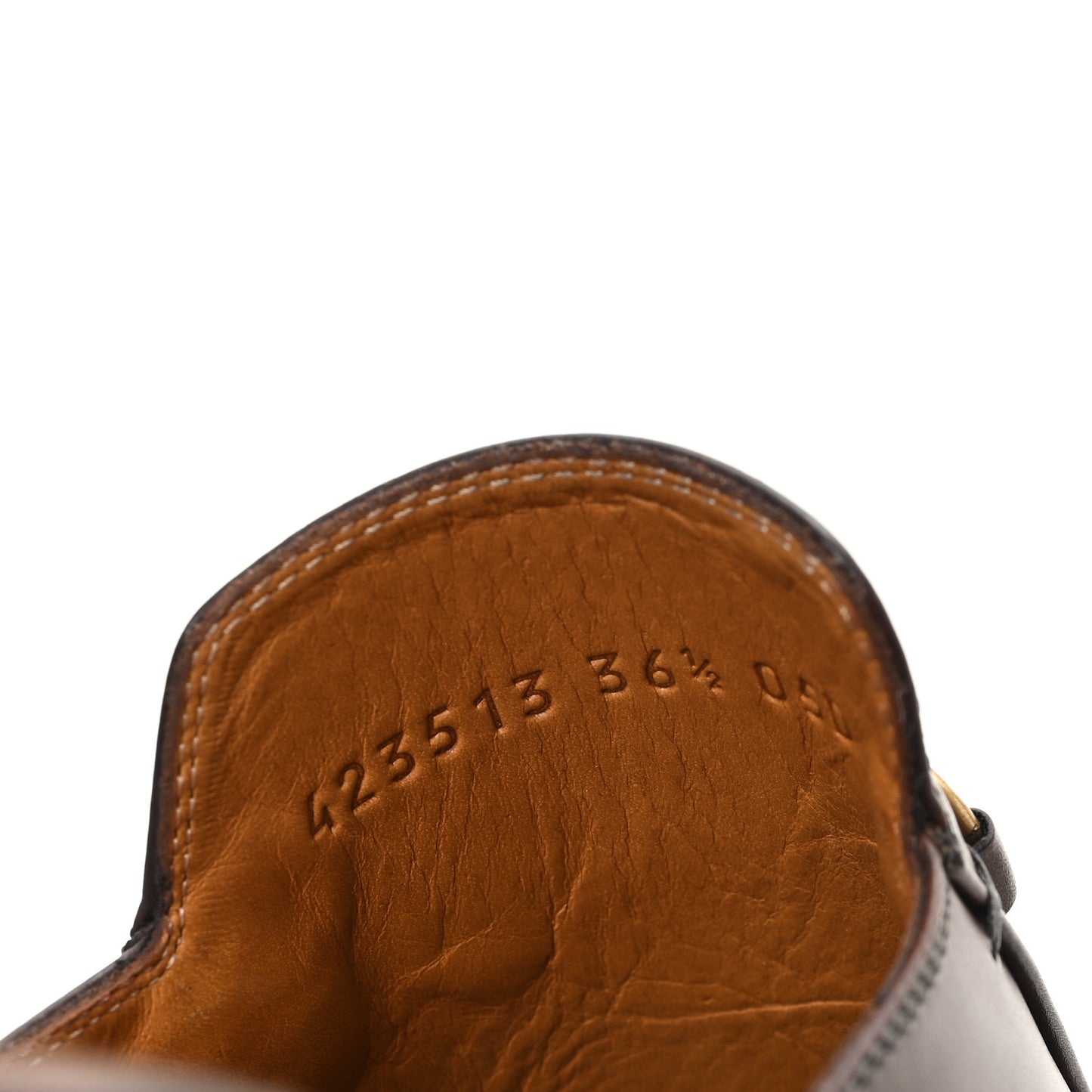 Calfskin Womens Princetown Slippers 36.5 Fondente Brown