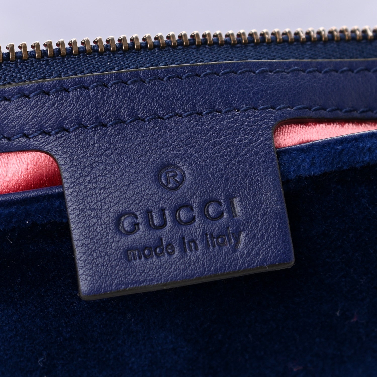 Gucci Velvet Matelasse Medium GG Marmont Shoulder Bag Cobalt Blue 5 of 12