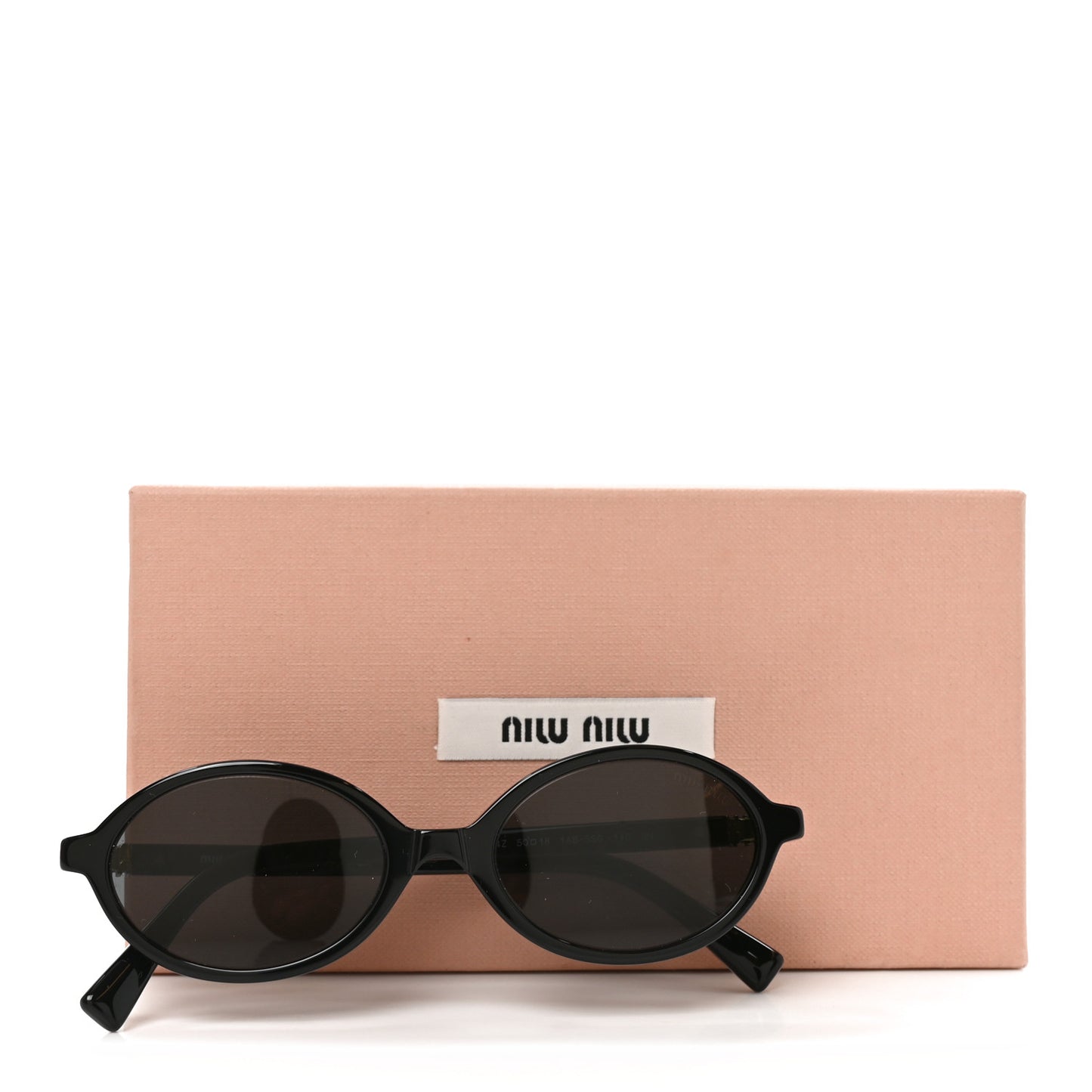 Acetate Oval Regard Sunglasses SMU04Z Black