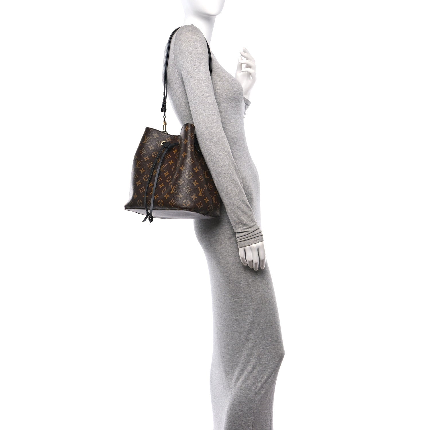 Louis Vuitton Monogram Neonoe MM Black 2 of 16