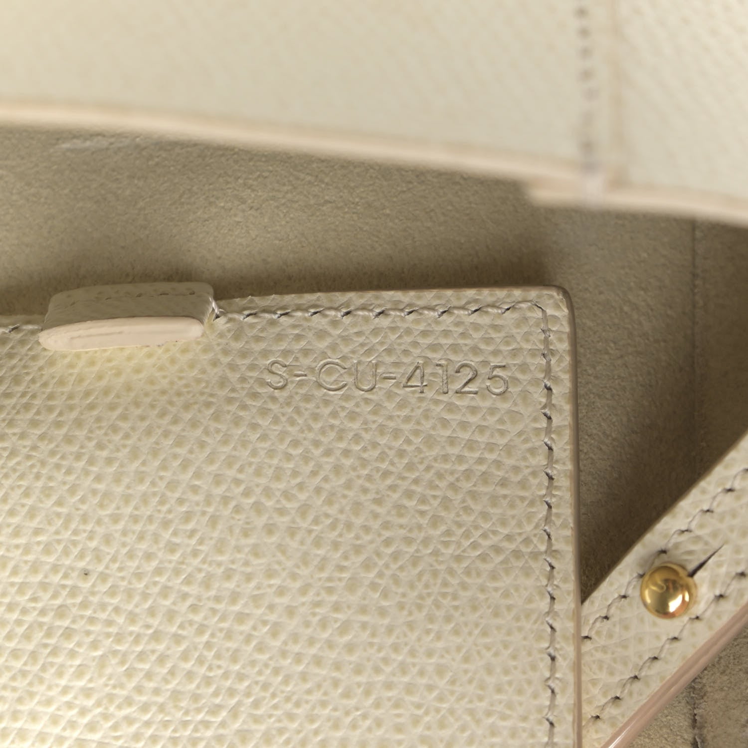 Celine Grained Calfskin Small Vertical Cabas Cream 9 of 19