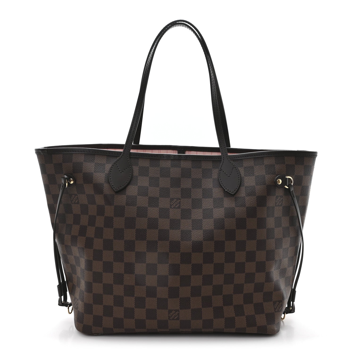 Louis Vuitton Damier Ebene Neo Neverfull MM Rose Ballerine 1 of 10