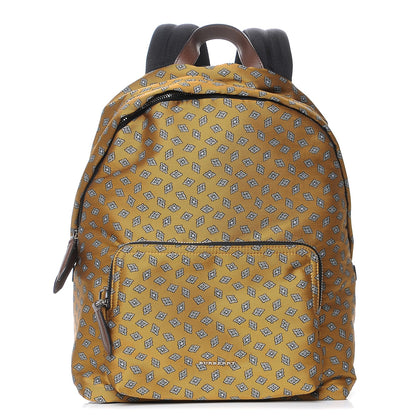 Burberry Nylon Tie Print Abbeydale Simple Backpack Citrus Yellow 1 of 8