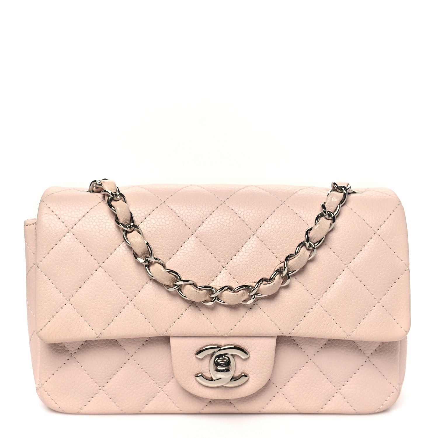 Chanel Caviar Quilted Mini Rectangular Flap Light Pink 1 of 10