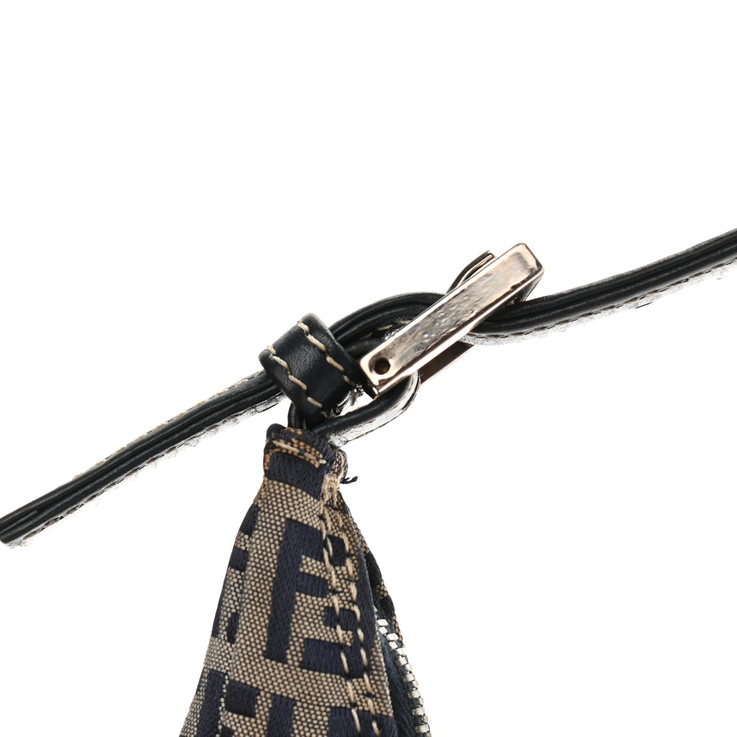 Fendi Zucchino Hobo Navy 10 of 14