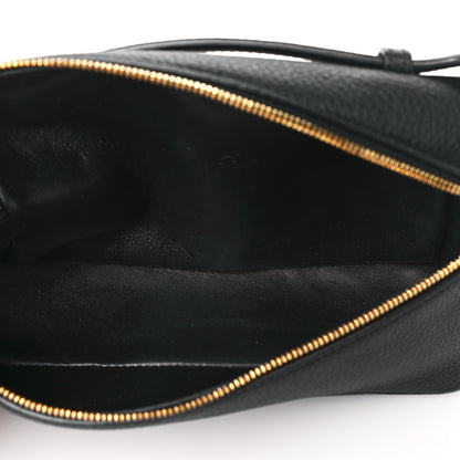 Loro Piana Grained Calfskin L19 Extra Pocket Pouch Black 5 of 10