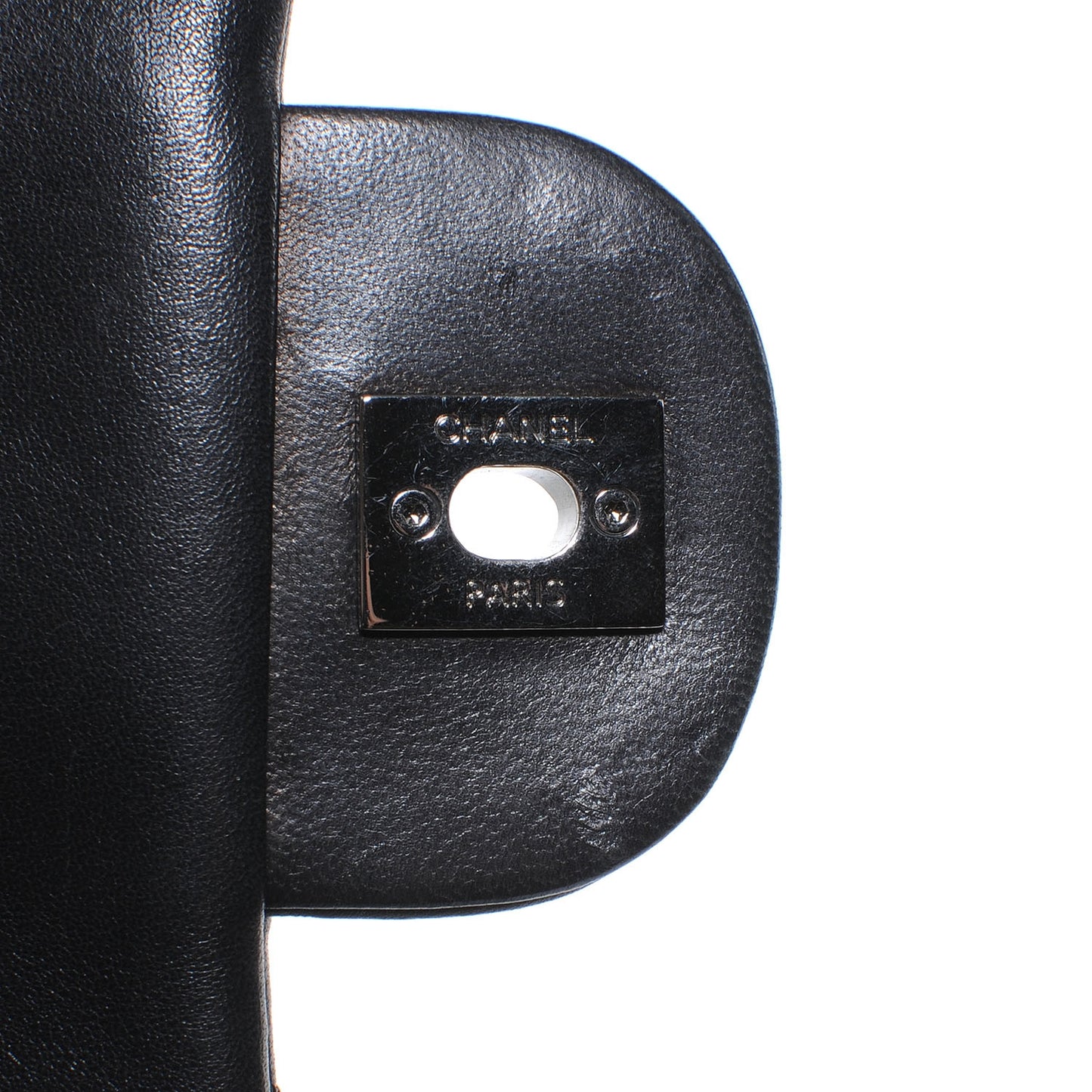 Lambskin Quilted 3 Large Flap Black