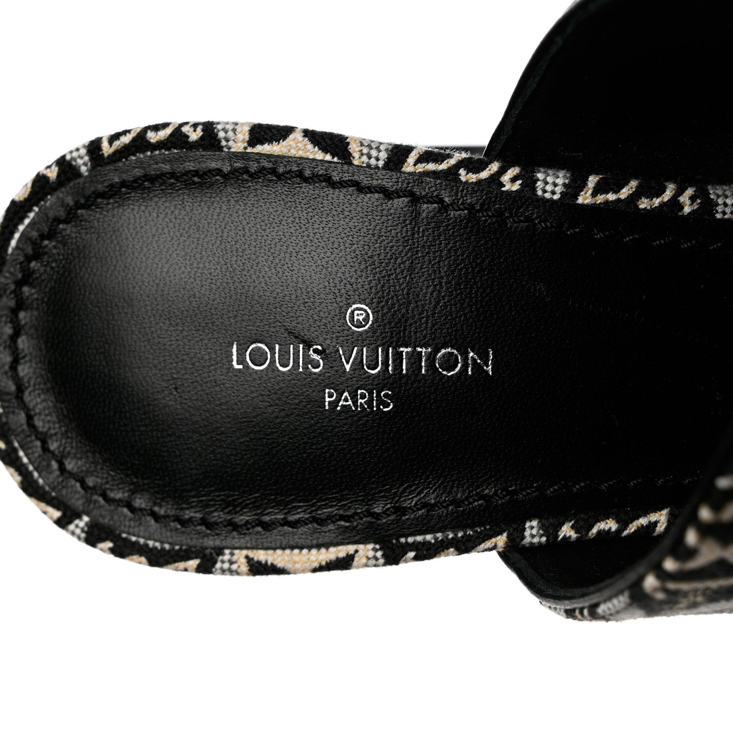 Louis Vuitton Jacquard Since 1854 Silhouette Mules 36 Grey 7 of 8