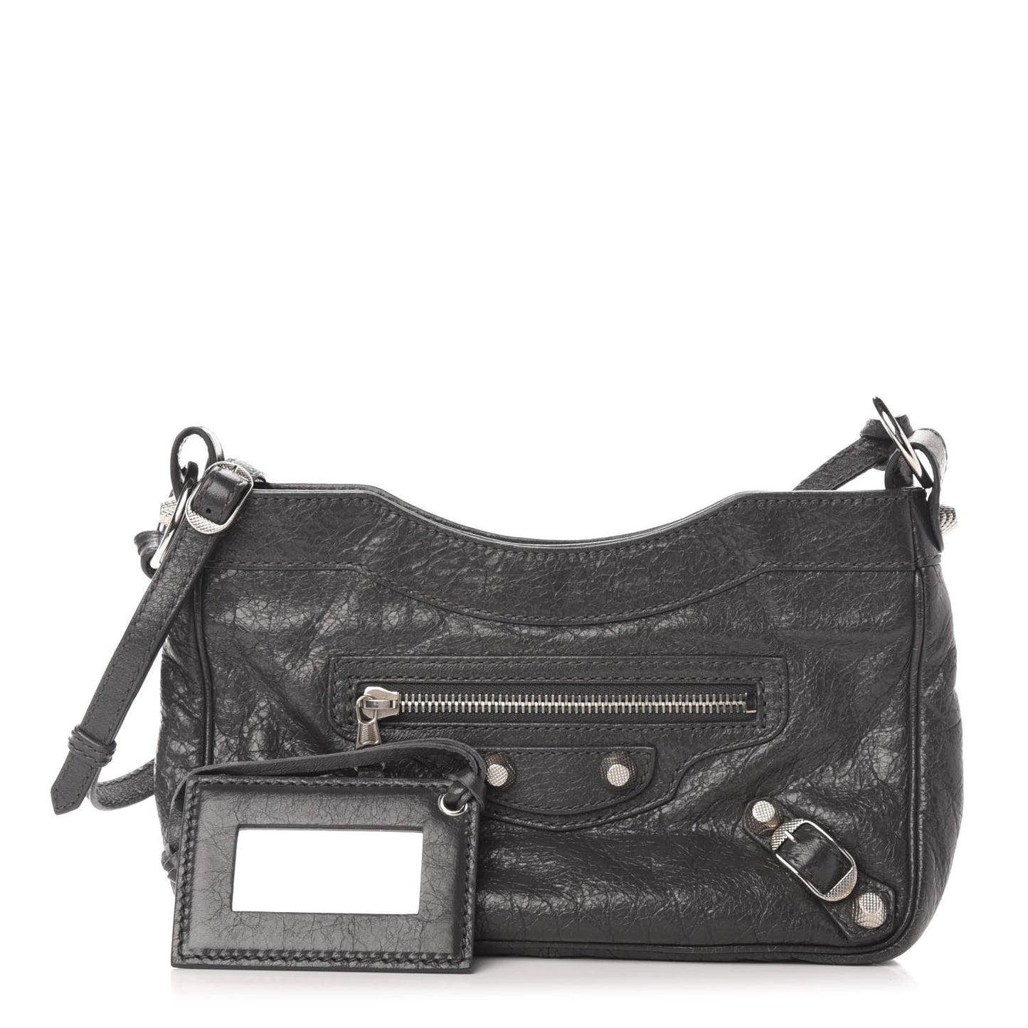 Agneau Giant 12 Silver Hardware Hip Gris Fossile