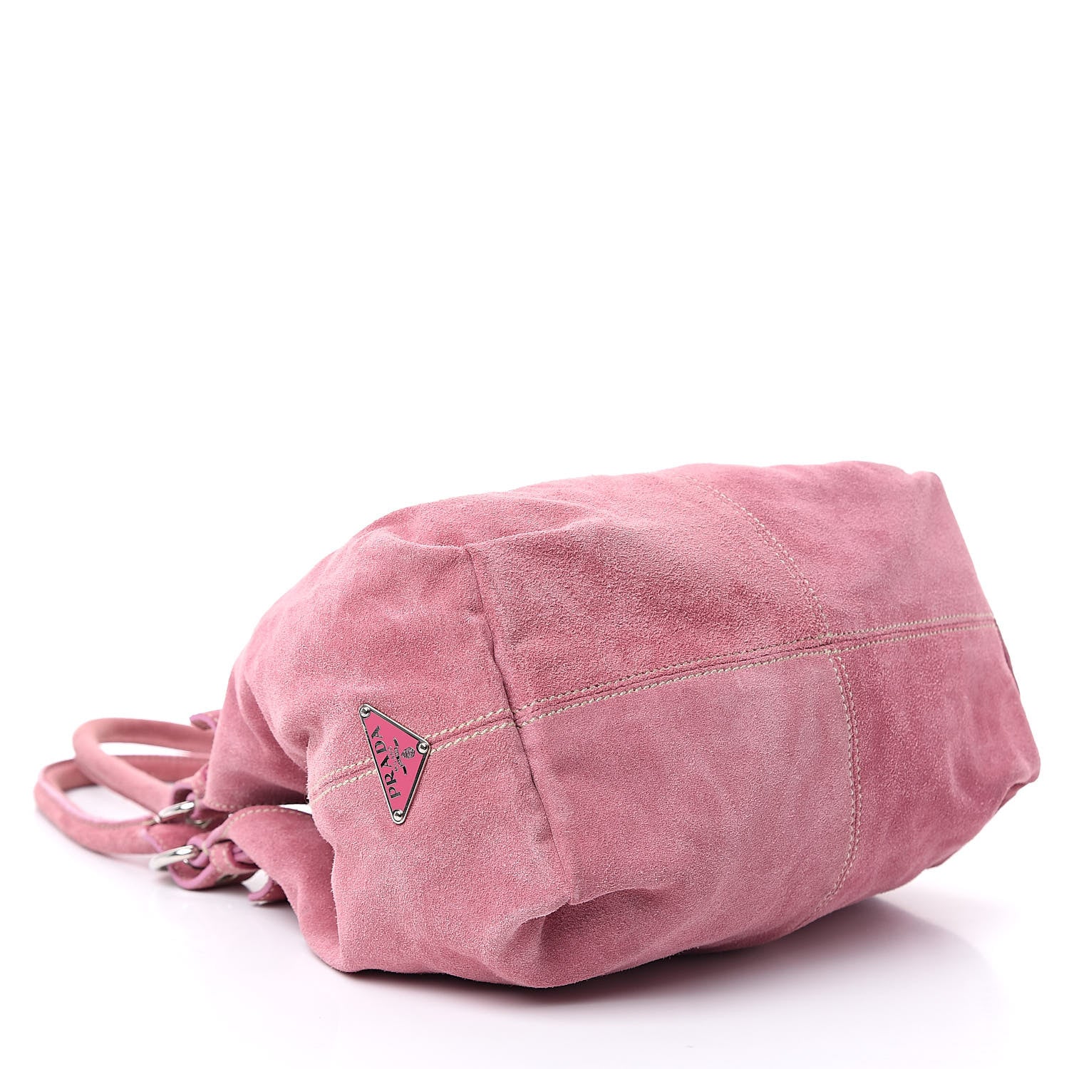 Prada Scamosciato Suede Hobo Pink 4 of 11