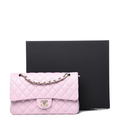 Chanel Caviar Quilted Medium Double Flap Light Pink 14 of 14