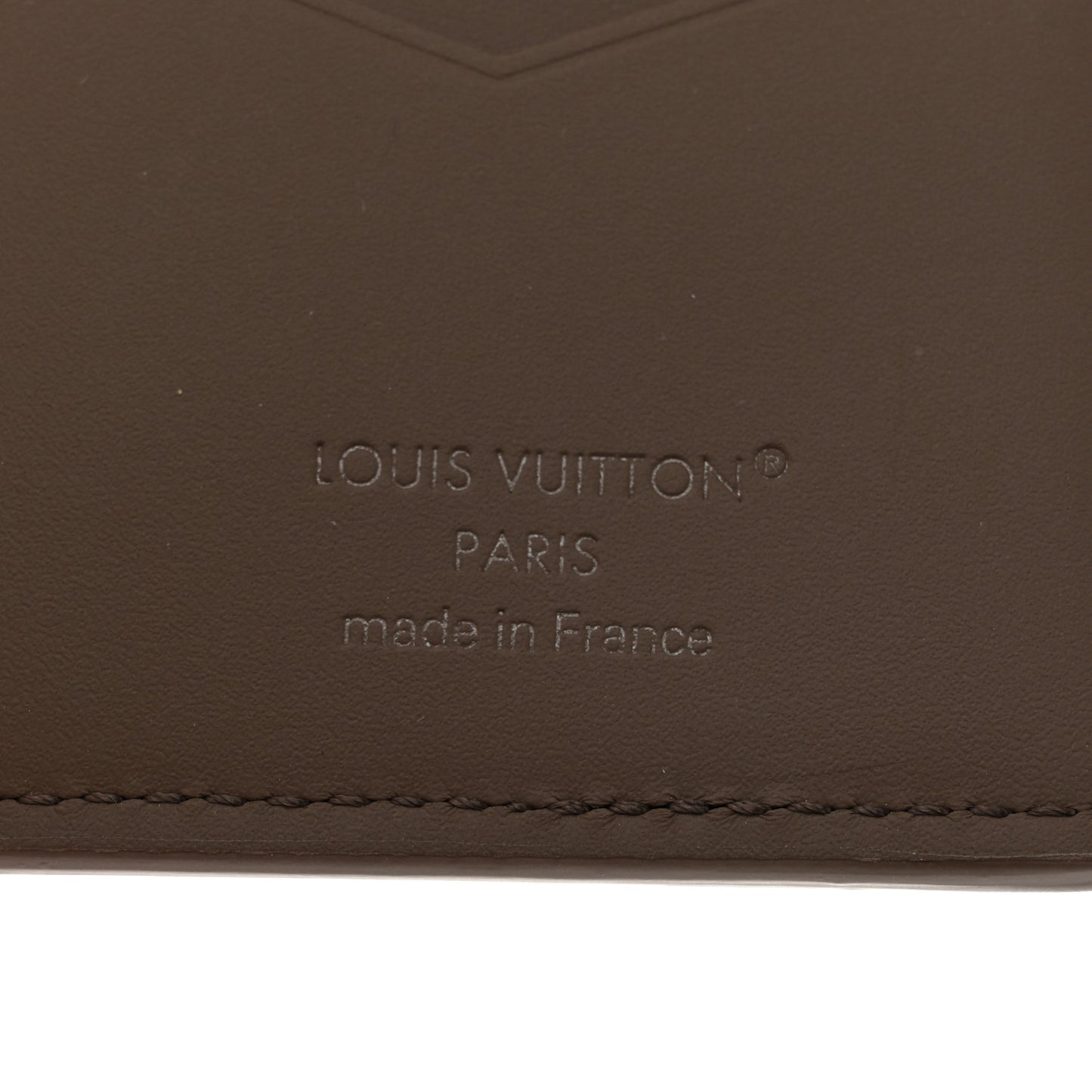 Grained Calfskin Aerogram Pocket Organizer Moka