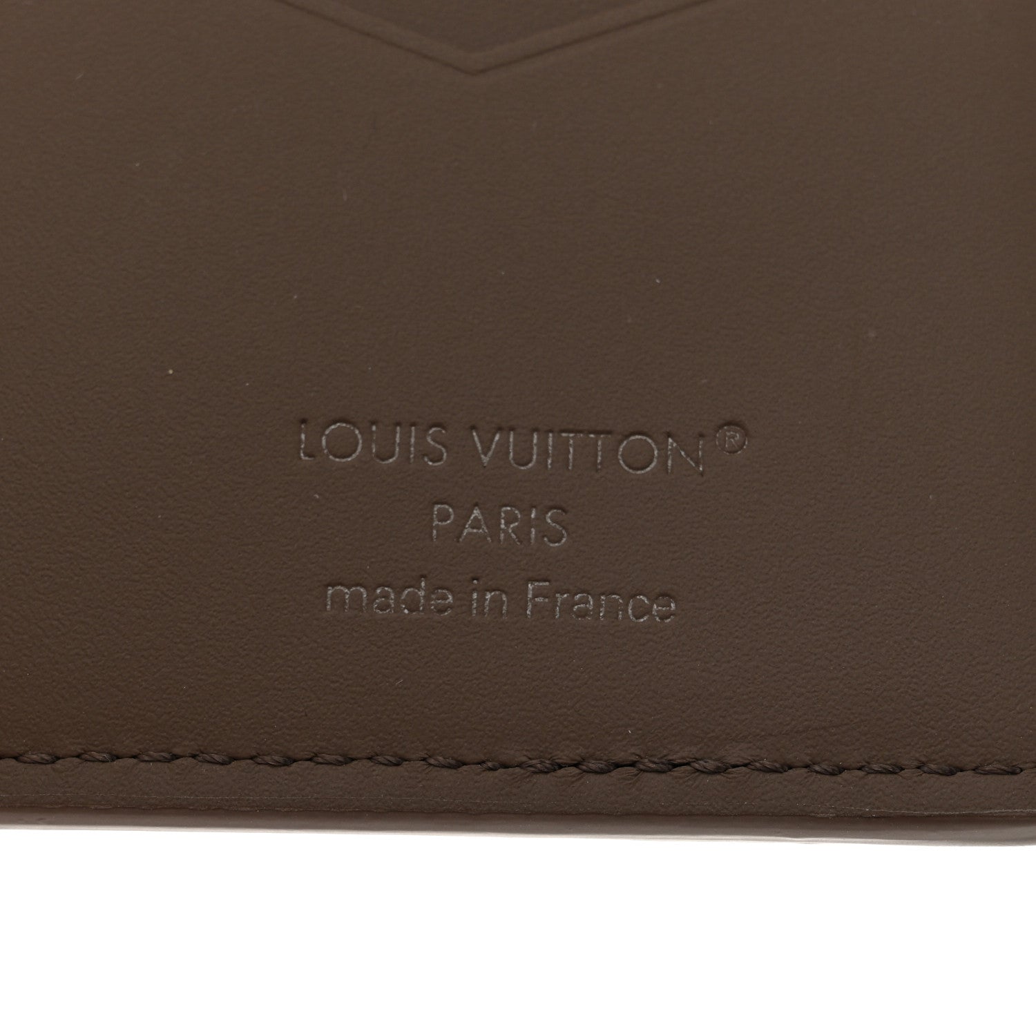 Louis Vuitton Grained Calfskin Aerogram Pocket Organizer Moka 6 of 6