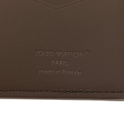 Louis Vuitton Grained Calfskin Aerogram Pocket Organizer Moka 6 of 6