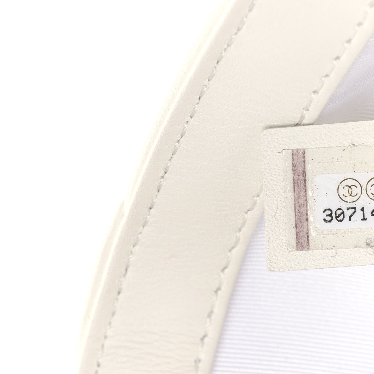 Chanel Calfskin Quilted Mini Square Bubbly Flap White 7 of 9