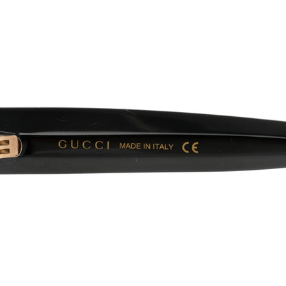 Gucci Acetate Crystal Star Round Frame Sunglasses GG0208S Black 6 of 10