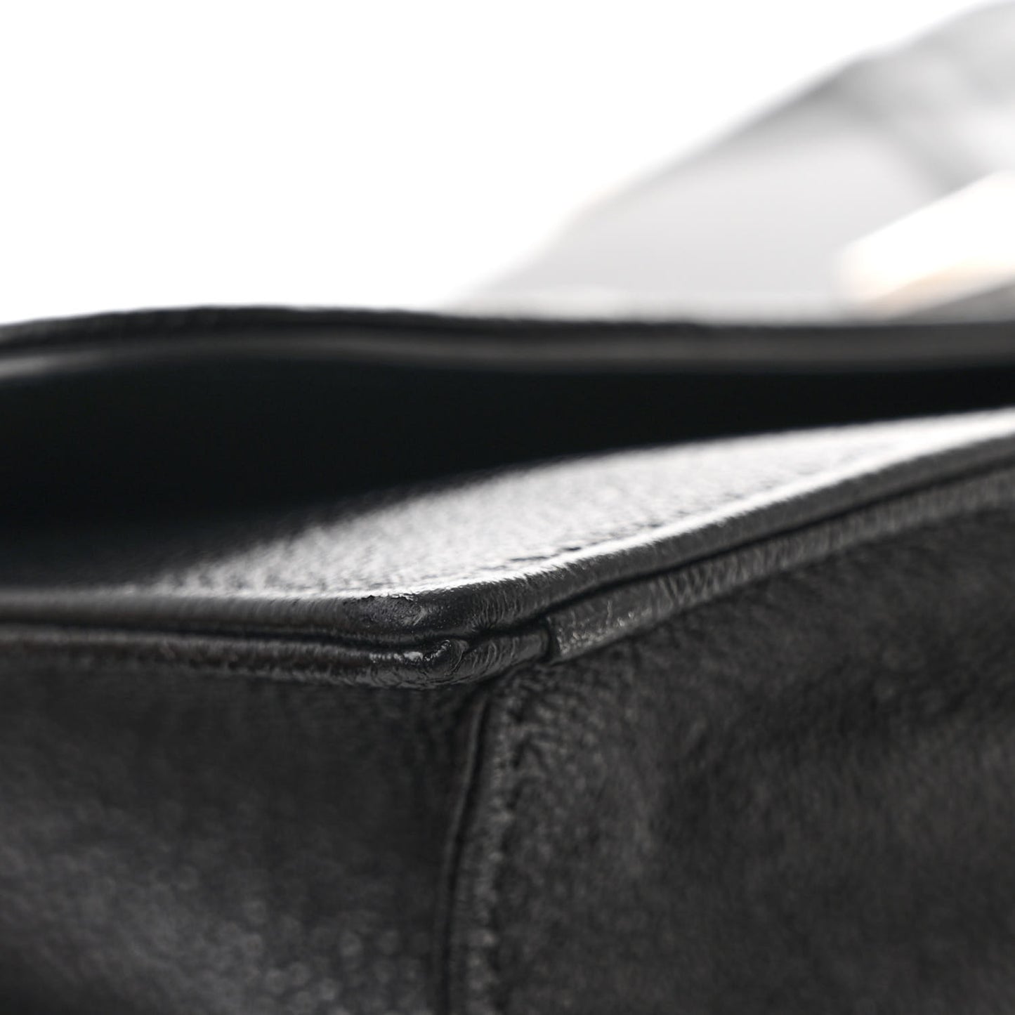 Grained Calfskin Diorama Satchel Black