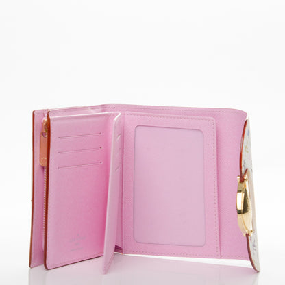 Louis Vuitton Monogram Multicolor Joey Wallet White Litchi 5 of 7