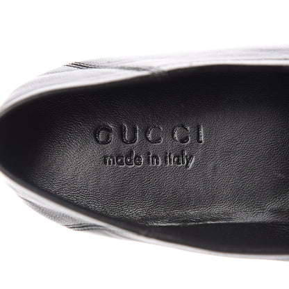 Gucci Lambskin Mens Brixton Horsebit Loafers 6 Black 7 of 9