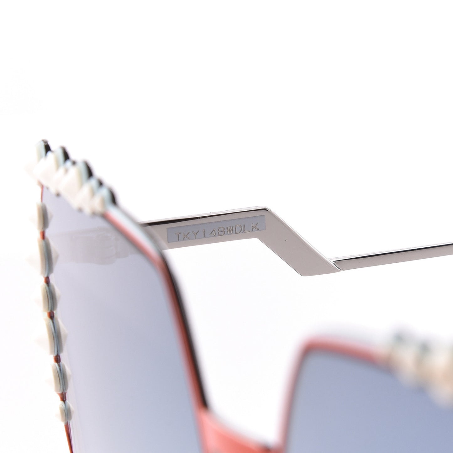 Metal Dots Square Sunglasses FF 0259/S Red