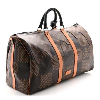 Louis Vuitton x Nigo Giant Damier Ebene Monogram Keepall Bandouliere 50 3 of 19
