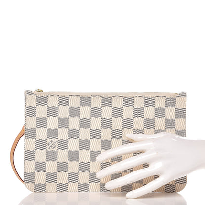 Louis Vuitton Damier Azur Neverfull MM GM Pochette 2 of 7