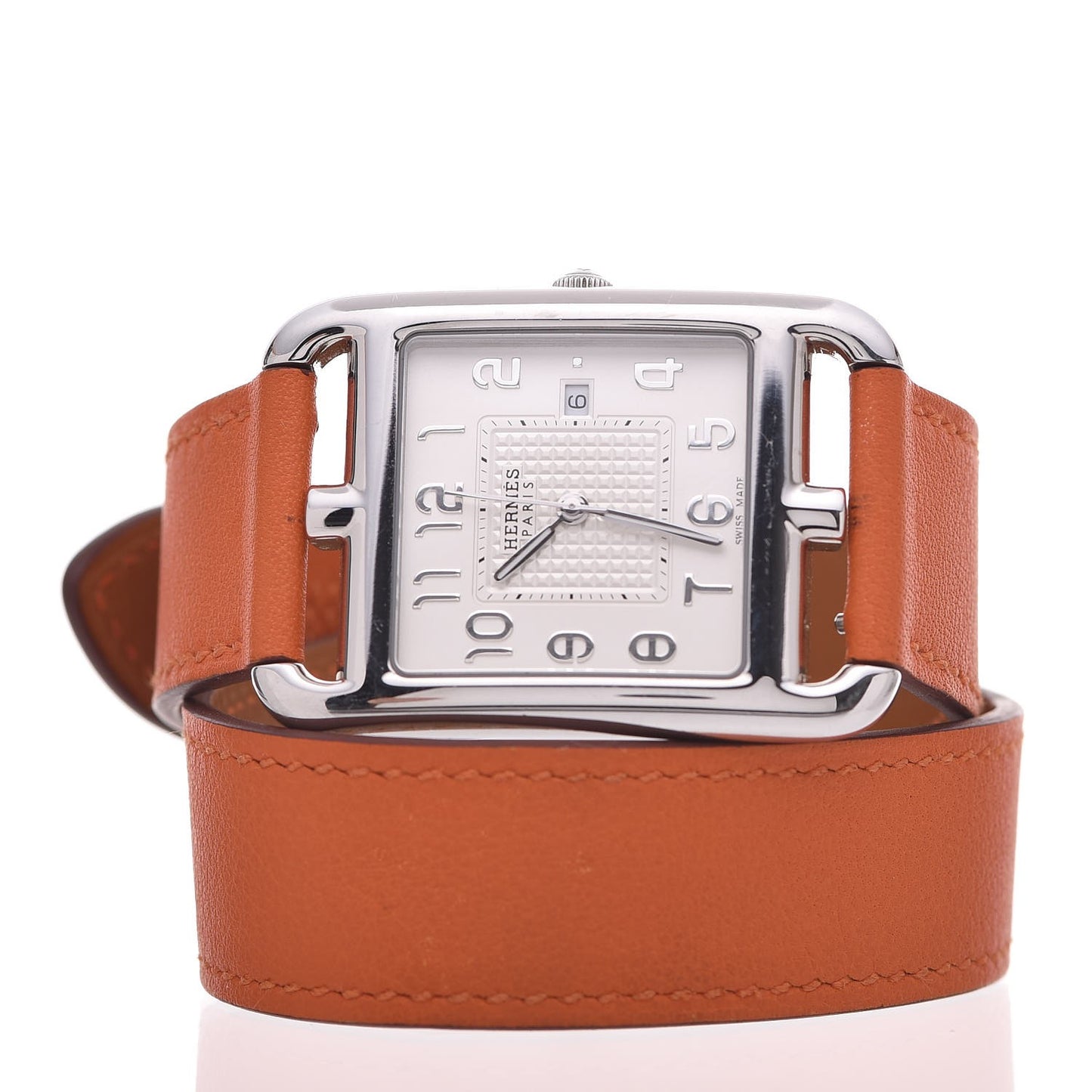 Stainless Steel Swift 29mm Cape Cod Double Tour Quartz Watch Orange