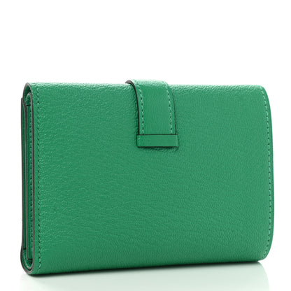 Hermes Chevre Mysore Tri-Fold Compact Bearn Wallet Menthe 3 of 8