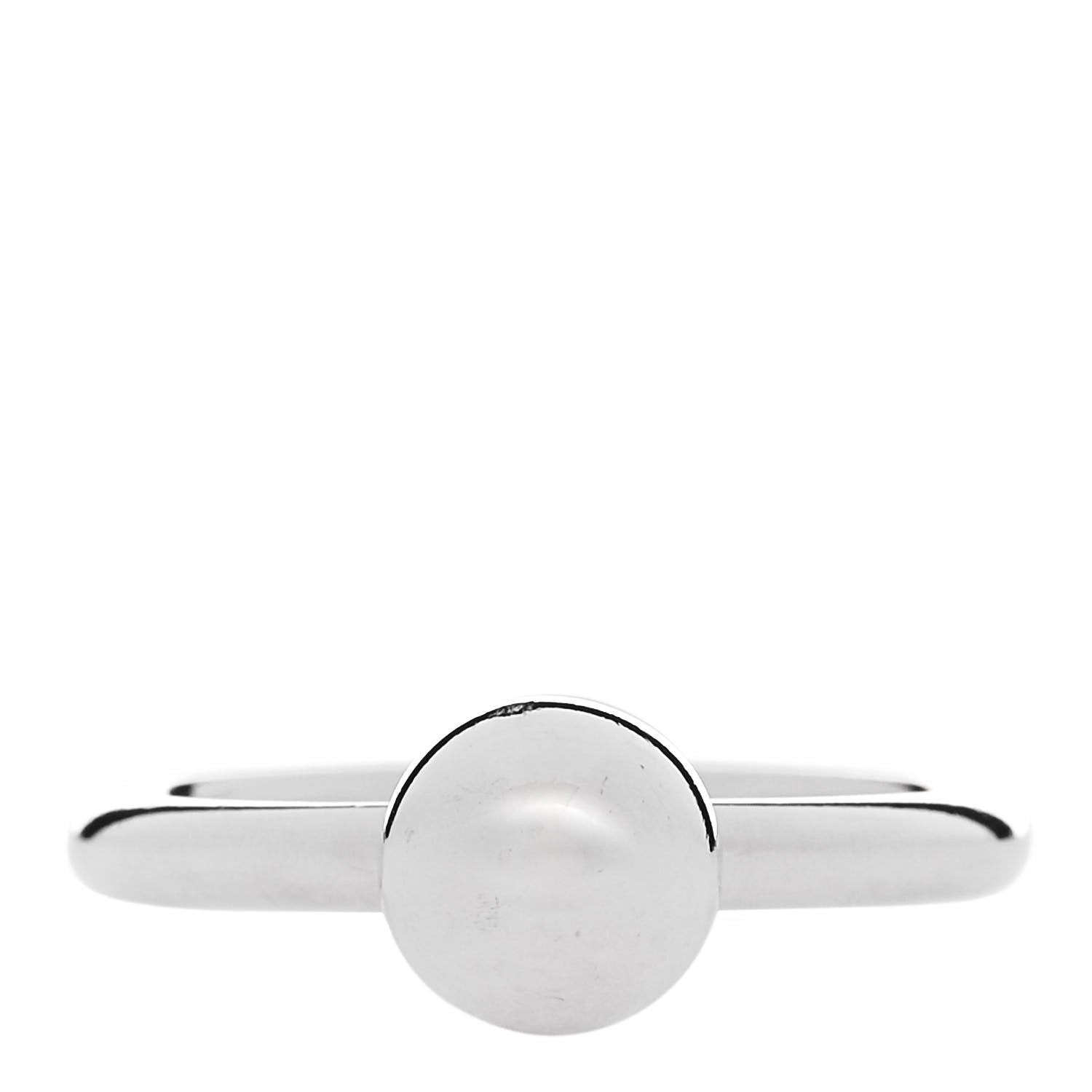 Tiffany Sterling Silver 8mm Hardwear Ball Ring 57 8 1 of 7
